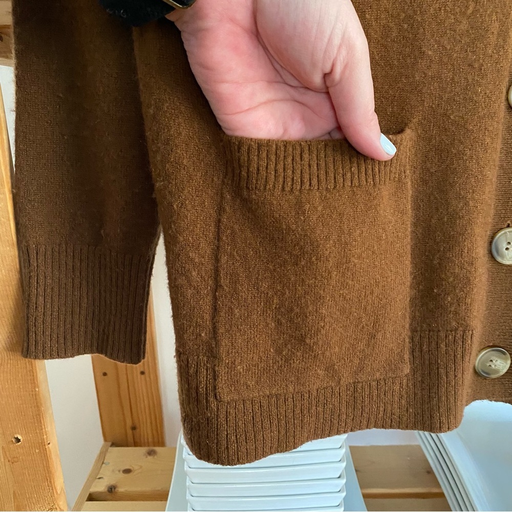 NAADAM Brown Women's Cardigan Sweater - Picture 7 of 14